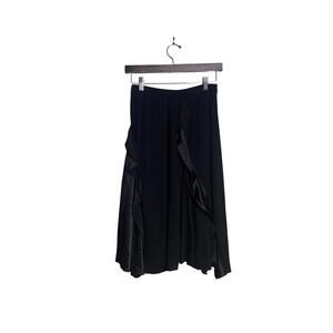 Tsumori Chisato Silk Ruffle Skirt Black made in Japan yohji